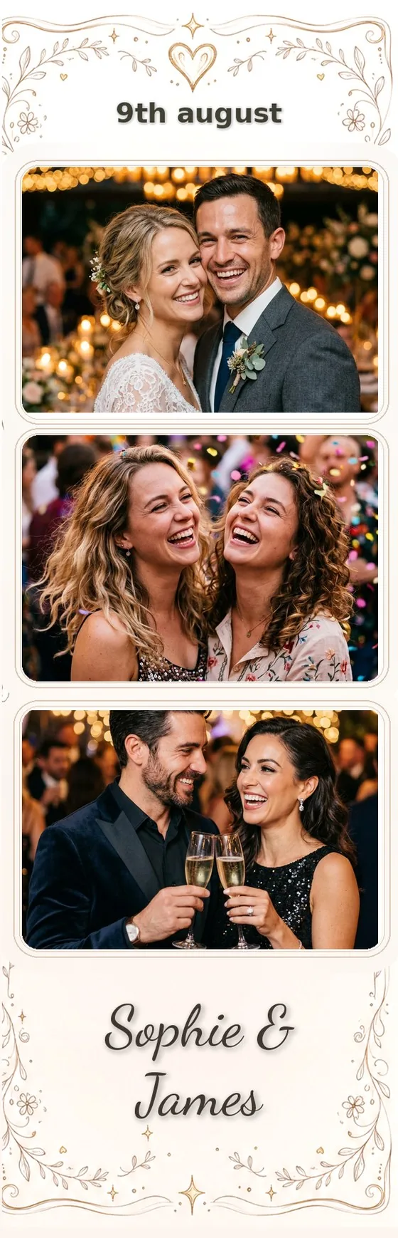 Sophie & James photo strip